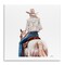 Stupell Industries Glam Girl on White Horse Wall Plaque Art Design by Amanda Greenwood